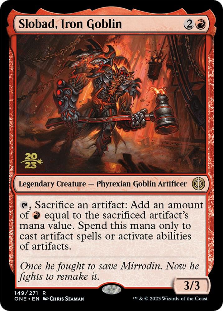 Slobad Iron Goblin 149 (Prerelease Cards)  - Foil | Good Games Adelaide SA