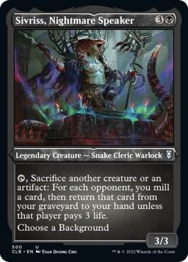 Sivriss Nightmare Speaker Foil Etched 500 (Commander Legends: Battle for Baldur's Gate)  - Foil | Good Games Adelaide SA