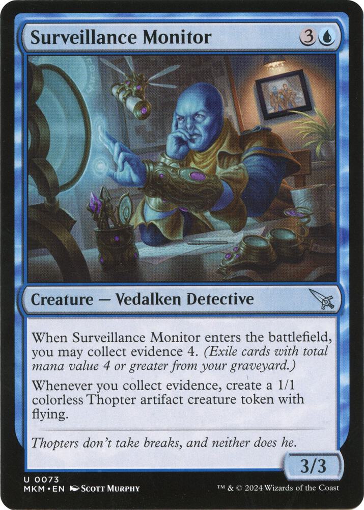 Surveillance Monitor b 73 (Murders at Karlov Manor)  - Foil | Good Games Adelaide SA