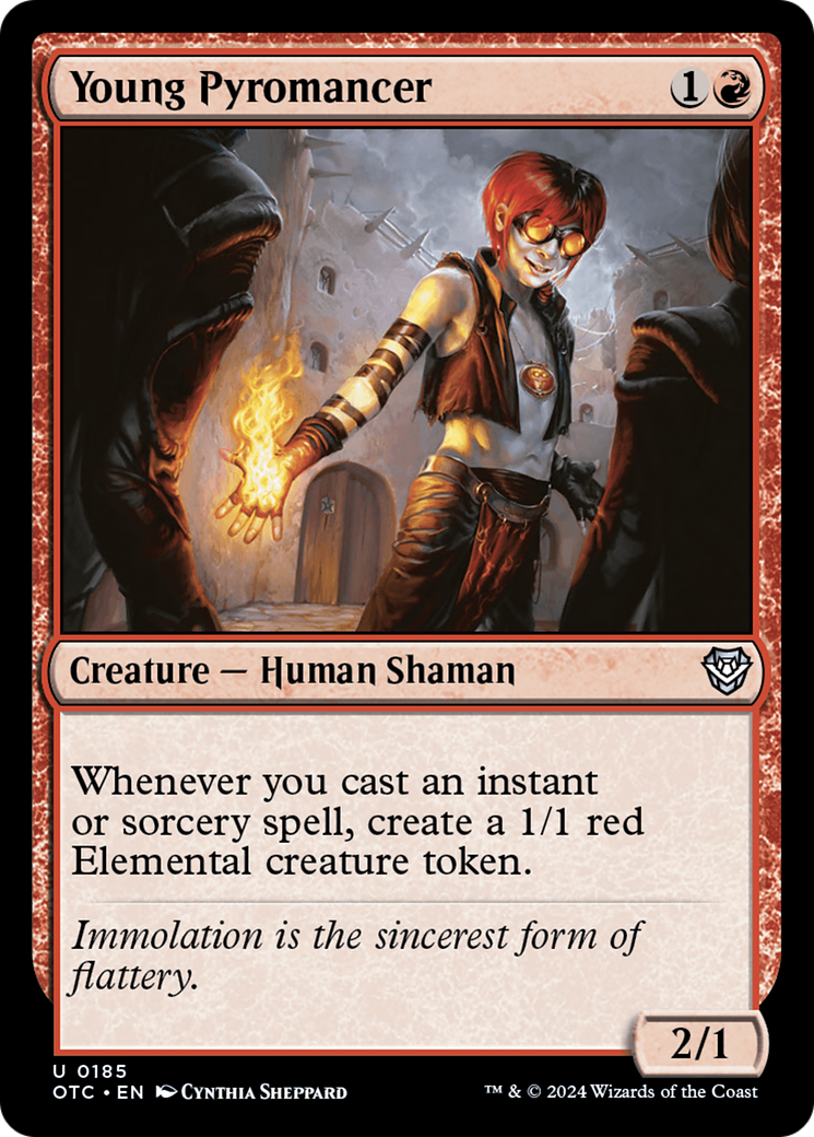 Young Pyromancer [Outlaws of Thunder Junction Commander] | Good Games Adelaide SA