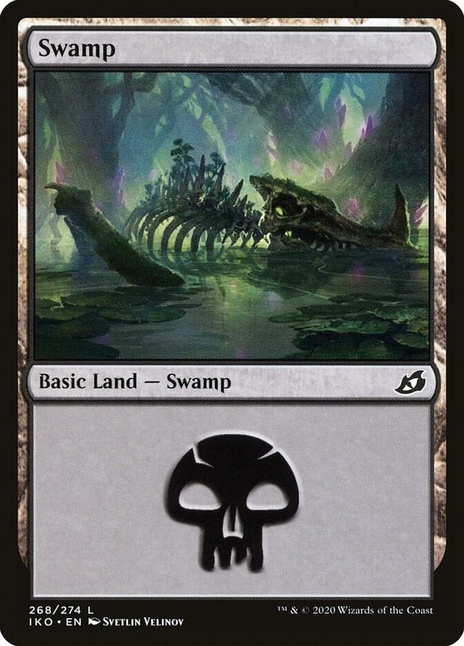 Swamp 268 (Ikoria: Lair of Behemoths)  - Foil | Good Games Adelaide SA