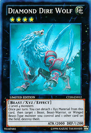 Diamond Dire Wolf [CT10-EN012] Super Rare | Good Games Adelaide SA