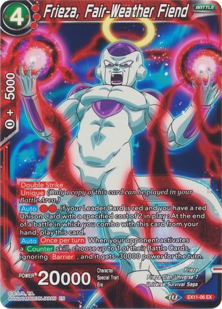 Frieza, Fair-Weather Fiend [EX11-06] | Good Games Adelaide SA