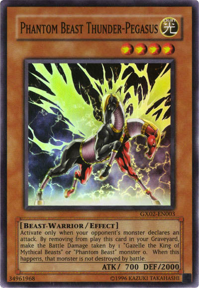 Phantom Beast Thunder-Pegasus [GX02-EN003] Super Rare | Good Games Adelaide SA