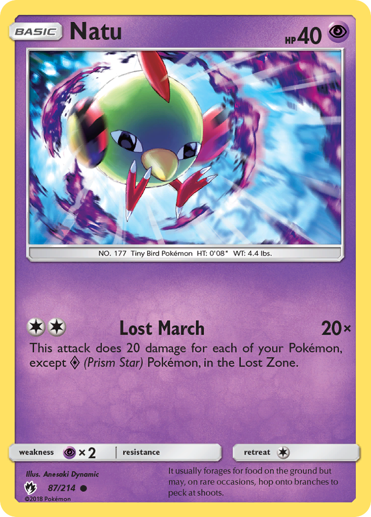 Natu (87/214) [Sun & Moon: Lost Thunder] | Good Games Adelaide SA