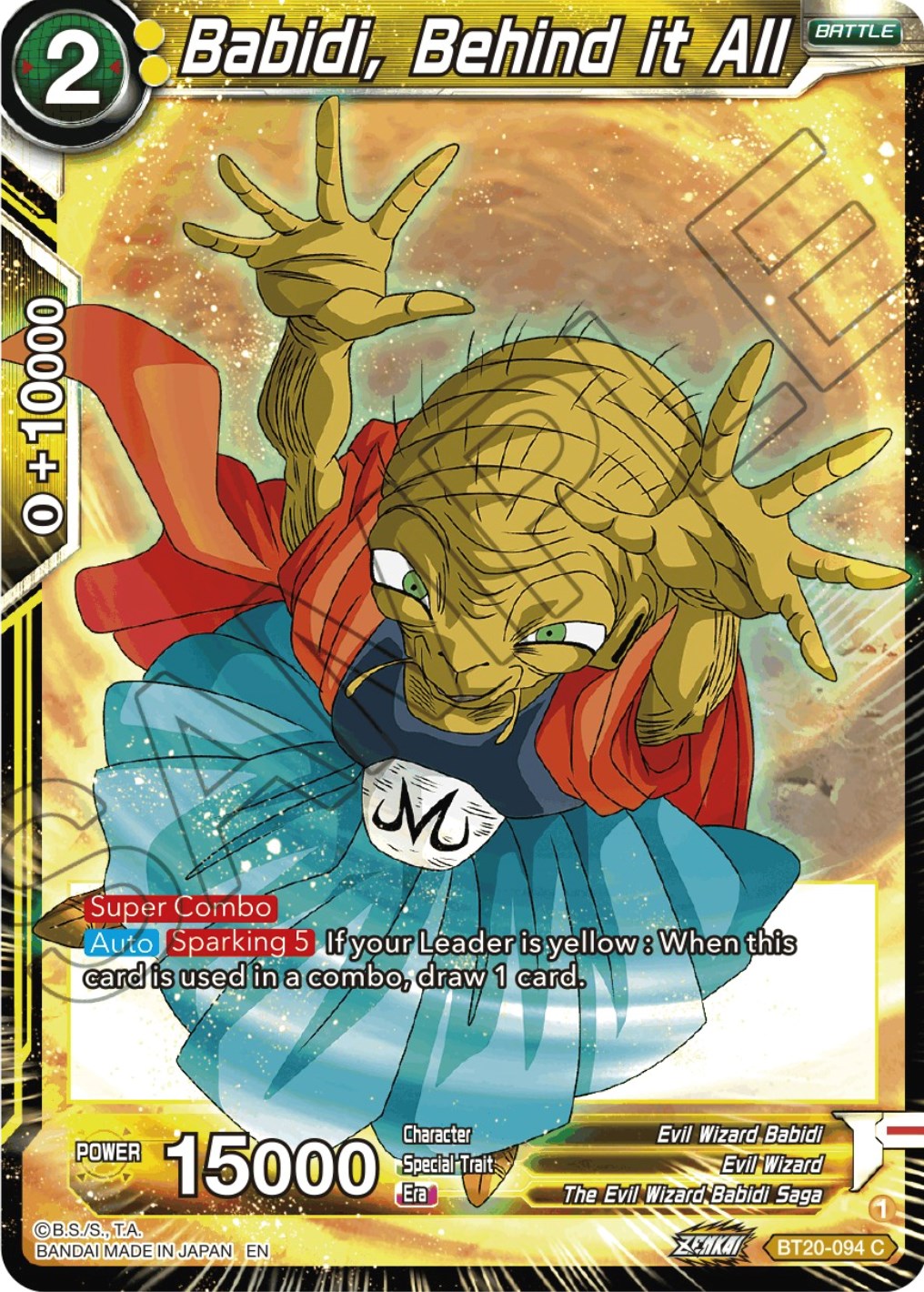 Babidi, Behind it All (BT20-094) [Power Absorbed] | Good Games Adelaide SA