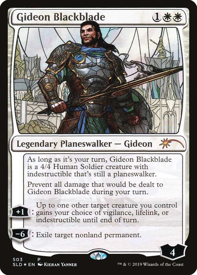 Gideon Blackblade (Stained Glass) [Secret Lair Drop Promos] | Good Games Adelaide SA