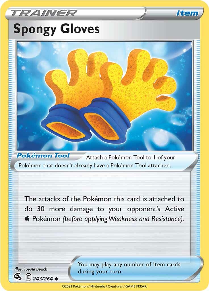 Spongy Gloves (243/264) [Sword & Shield: Fusion Strike] | Good Games Adelaide SA