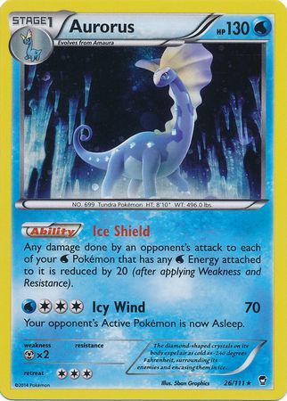 Aurorus (26/111) (Cosmos Holo) [XY: Furious Fists] | Good Games Adelaide SA