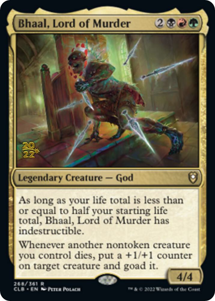Bhaal Lord of Murder 268 (Prerelease Cards)  - Foil | Good Games Adelaide SA