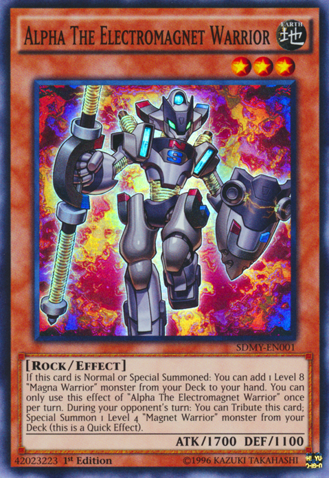 Alpha The Electromagnet Warrior [SDMY-EN001] Super Rare | Good Games Adelaide SA