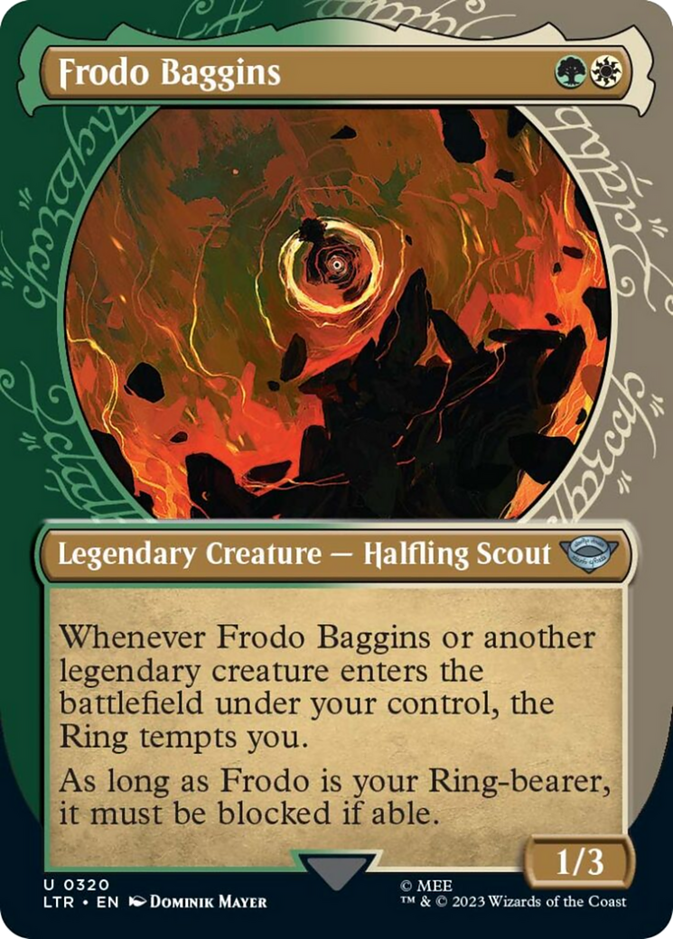 Frodo Baggins (Showcase Ring Frame) (Borderless) [The Lord of the Rings: Tales of Middle-Earth] | Good Games Adelaide SA