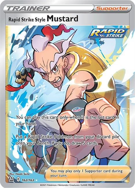 Rapid Strike Style Mustard Full Art 162/163 (SWSH05: Battle Styles)  - Holofoil | Good Games Adelaide SA