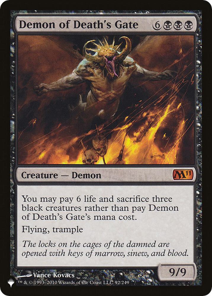 Demon of Deaths Gate 92/249 (The List Reprints)  | Good Games Adelaide SA