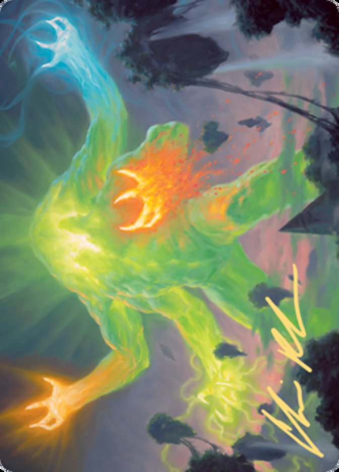 Omnath, Locus of Creation Art Card (Gold-Stamped Signature) [Zendikar Rising Art Series] | Good Games Adelaide SA
