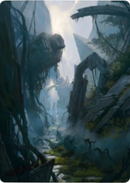 Swamp Art Card 14 81 14 (Art Series: Zendikar Rising)  | Good Games Adelaide SA