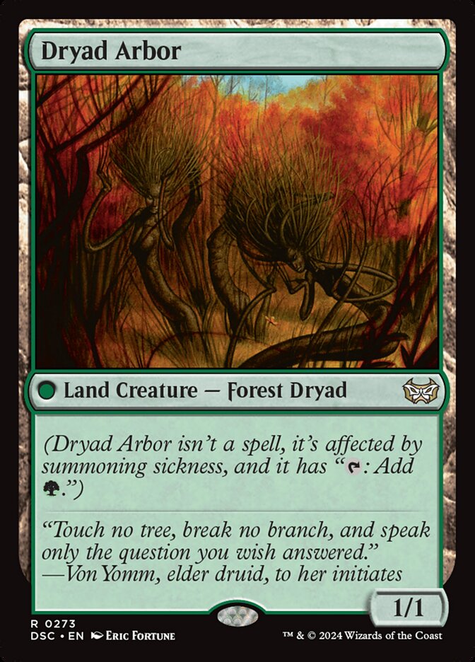 Dryad Arbor 273 (Commander: Duskmourn: House of Horror)  | Good Games Adelaide SA