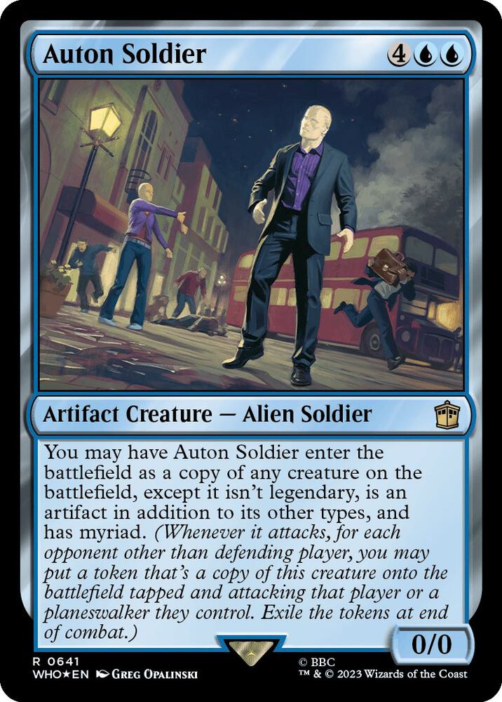 Auton Soldier 641 (Universes Beyond: Doctor Who)  - Foil | Good Games Adelaide SA