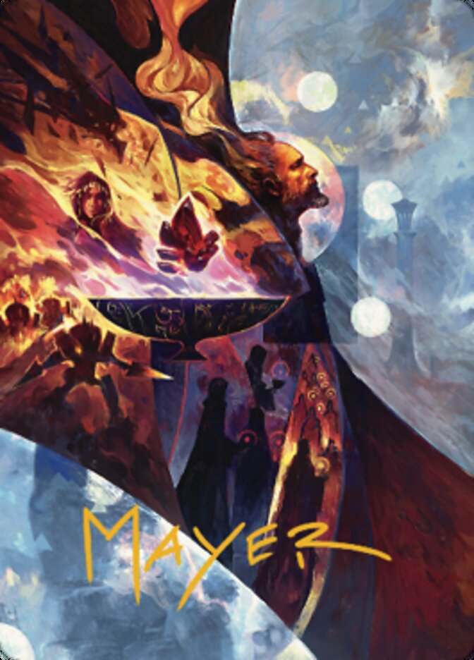 Urza's Command Art Card (Gold-Stamped Signature) [The Brothers' War Art Series] | Good Games Adelaide SA
