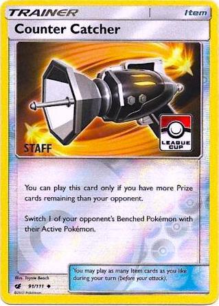 Counter Catcher 91 111 League Cup Staff 091/111 (League & Championship Cards)  - Reverse Holofoil | Good Games Adelaide SA