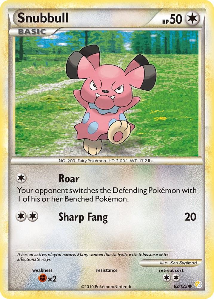 Snubbull 82/123 (HeartGold SoulSilver)  - Reverse Holofoil | Good Games Adelaide SA