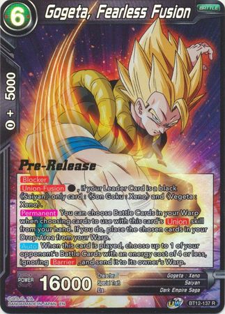 Gogeta, Fearless Fusion (BT12-137) [Vicious Rejuvenation Prerelease Promos] | Good Games Adelaide SA
