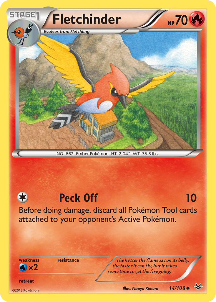 Fletchinder (14/108) [XY: Roaring Skies] | Good Games Adelaide SA