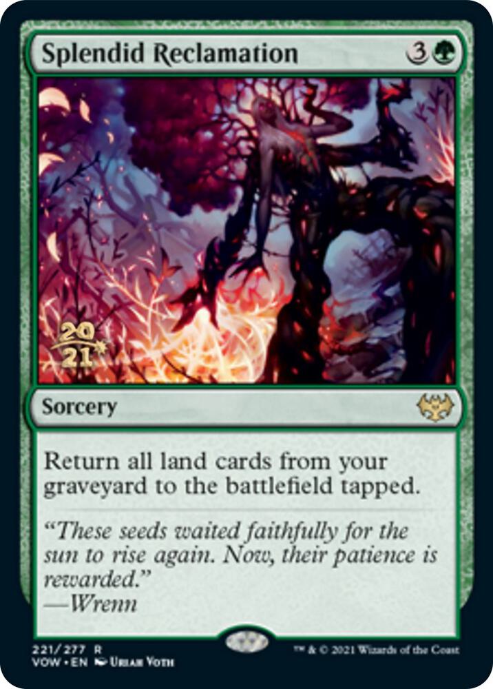 Splendid Reclamation VOW 221 (Prerelease Cards)  - Foil | Good Games Adelaide SA