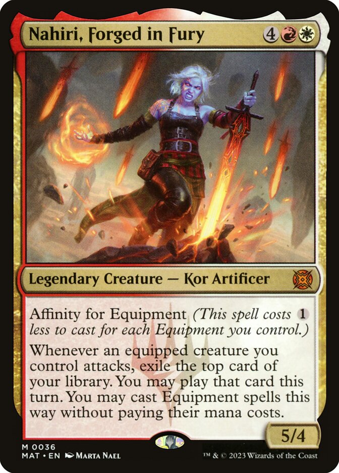 Nahiri Forged in Fury 36 (March of the Machine: The Aftermath)  - Foil | Good Games Adelaide SA