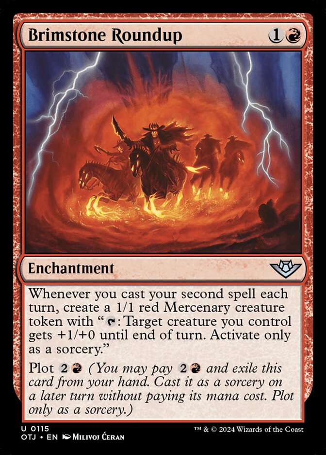 Brimstone Roundup 115/286 (Outlaws of Thunder Junction)  - Foil | Good Games Adelaide SA