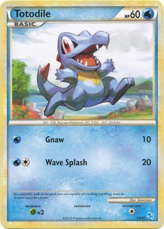 Totodile (14/30) [HeartGold & SoulSilver: Trainer Kit - Gyarados] | Good Games Adelaide SA