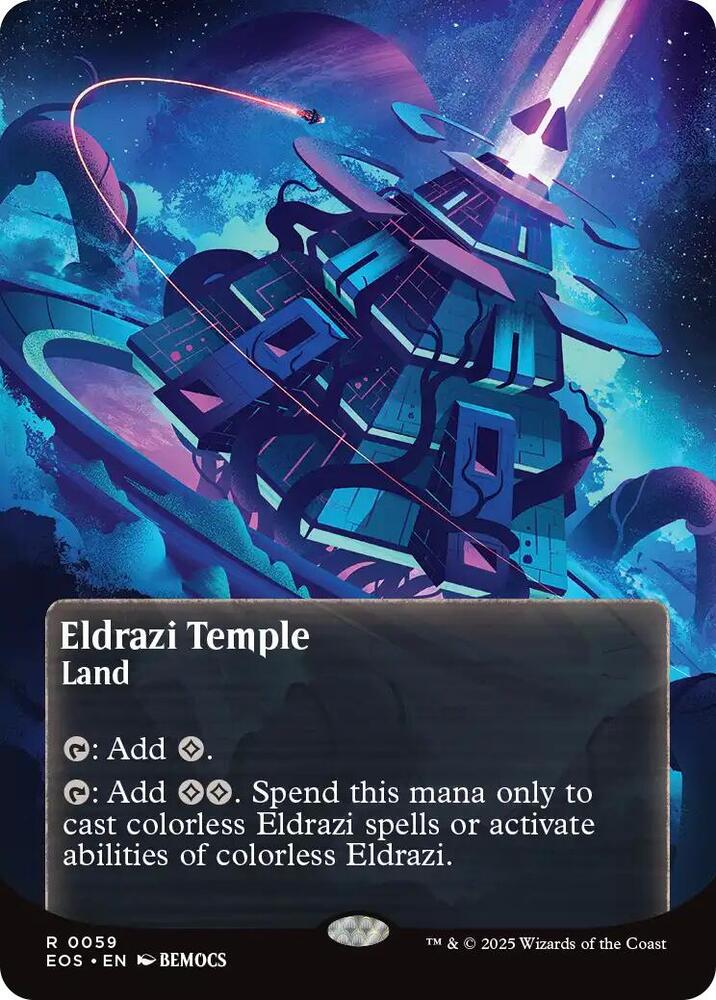Eldrazi Temple  59/0 (Edge of Eternities: Stellar Sights)  - Borderless Foil | Good Games Adelaide SA