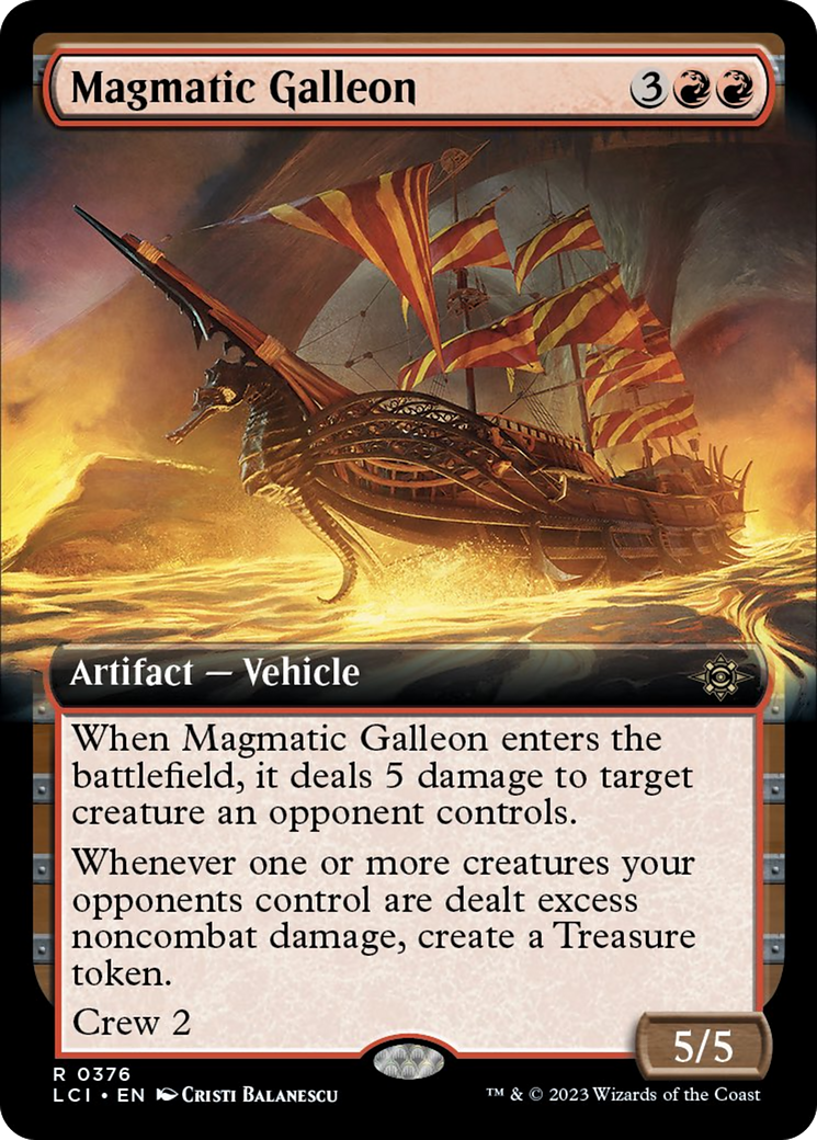 Magmatic Galleon (Extended Art) [The Lost Caverns of Ixalan] | Good Games Adelaide SA