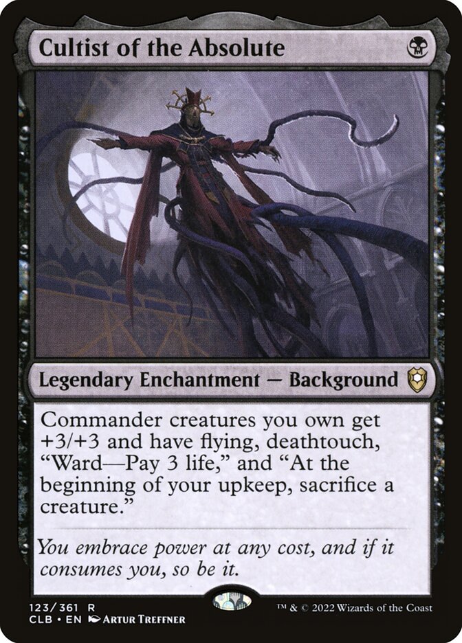 Cultist of the Absolute 123 (Commander Legends: Battle for Baldur's Gate)  - Foil | Good Games Adelaide SA