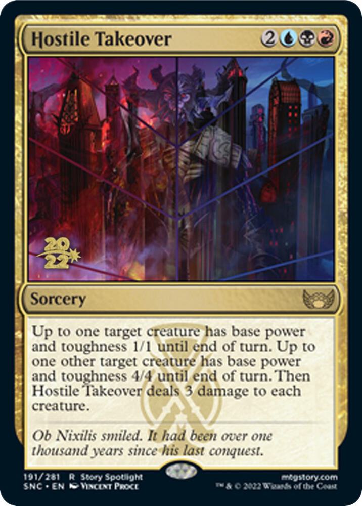 Hostile Takeover 191 (Prerelease Cards)  - Foil | Good Games Adelaide SA