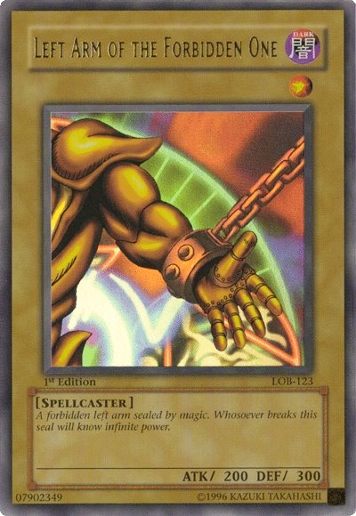 Left Arm of the Forbidden One [LOB-123] Ultra Rare | Good Games Adelaide SA