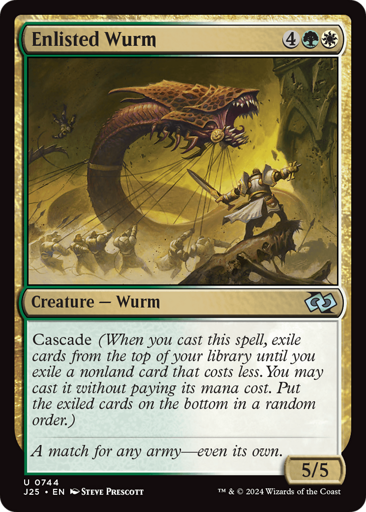 Enlisted Wurm [Foundations Jumpstart] | Good Games Adelaide SA