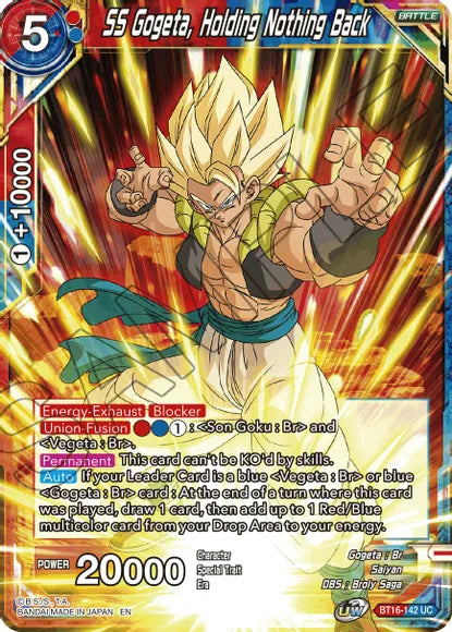 SS Gogeta, Holding Nothing Back [BT16-142] | Good Games Adelaide SA
