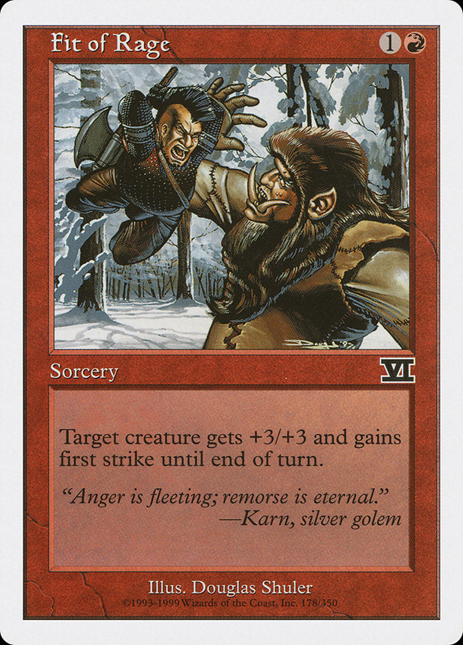 Fit of Rage 178 (Classic Sixth Edition)  | Good Games Adelaide SA