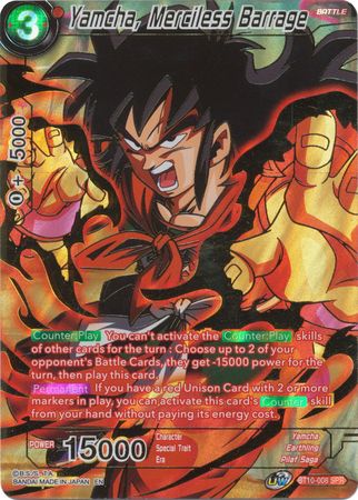 Yamcha, Merciless Barrage (SPR) [BT10-008] | Good Games Adelaide SA