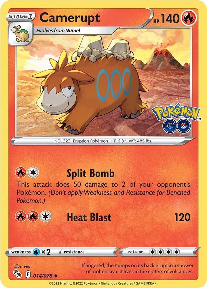 Camerupt 014/078 (Pokemon GO)  | Good Games Adelaide SA