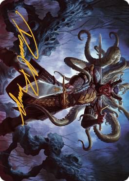 Zevlor Elturel Exile Art Card 42 81 Gold Stamped Signature 42 (Art Series: Commander Legends: Battle for Baldur's Gate)  | Good Games Adelaide SA