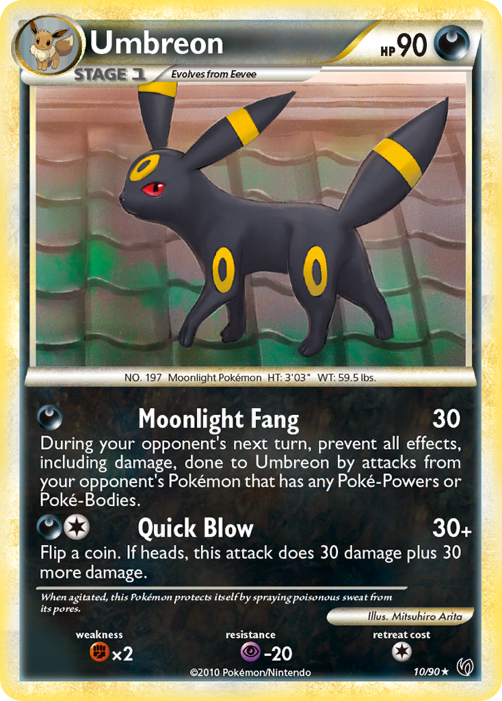 Umbreon (10/90) [HeartGold & SoulSilver: Undaunted] | Good Games Adelaide SA