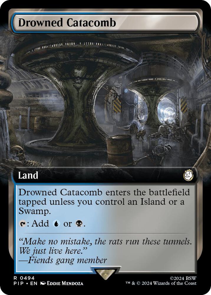 Drowned Catacomb Extended Art 494 (Universes Beyond: Fallout)  - Foil | Good Games Adelaide SA