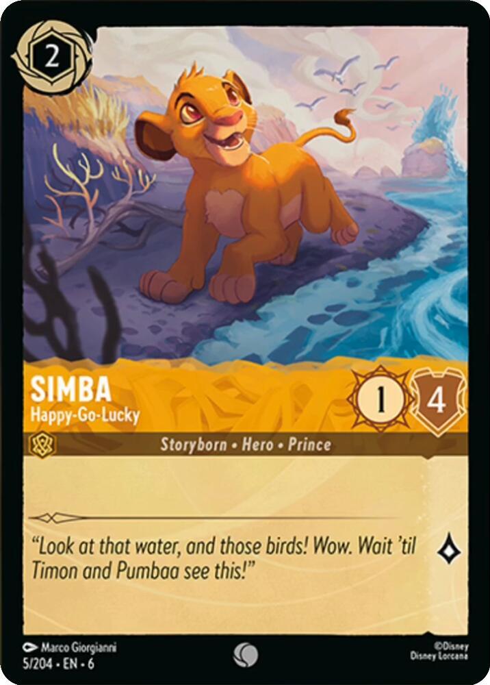 Simba Happy Go Lucky 5/204 (Azurite Sea)  - Cold Foil | Good Games Adelaide SA