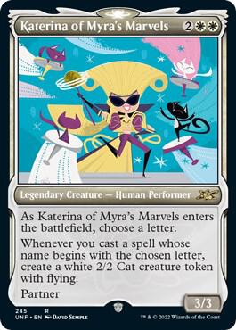 Katerina of Myras Marvels Showcase Galaxy Foil 496 (Unfinity)  - Foil | Good Games Adelaide SA