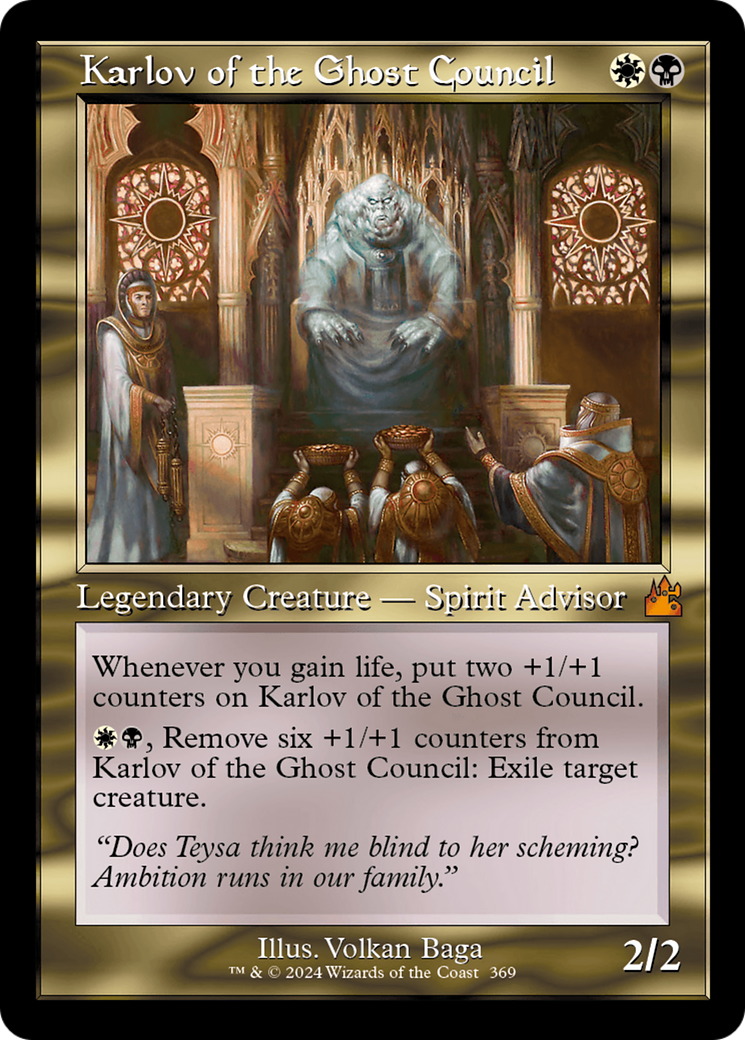 Karlov of the Ghost Council (Retro Frame) [Ravnica Remastered] | Good Games Adelaide SA