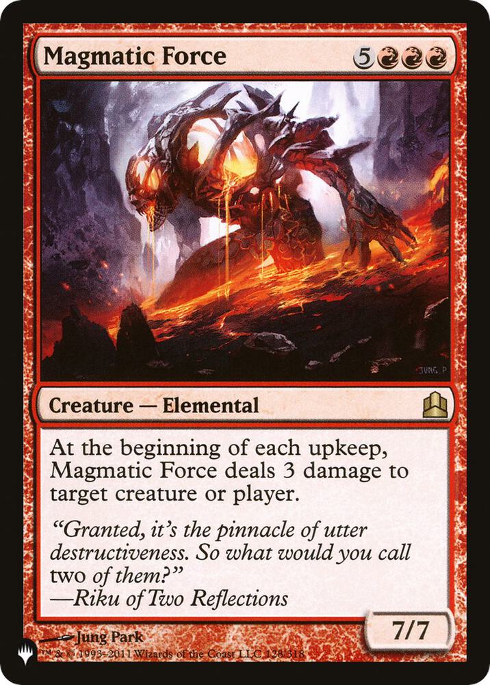 Magmatic Force 128/318 (The List Reprints)  | Good Games Adelaide SA