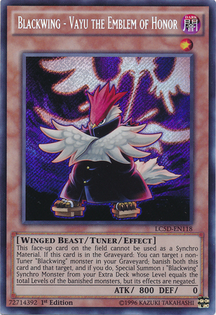 Blackwing - Vayu the Emblem of Honor [LC5D-EN118] Secret Rare | Good Games Adelaide SA