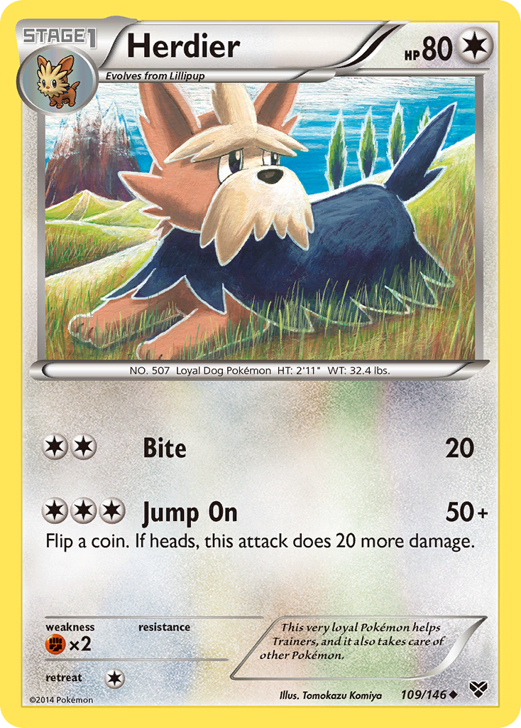 Herdier (109/146) [XY: Base Set] | Good Games Adelaide SA